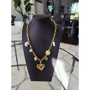 💘 Pick 3 For $15 Stainless Steel Gold Heart Charm Necklace New